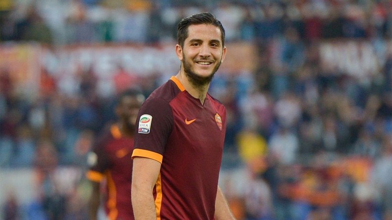 Kostas Manolas trong màu áo của AS Roma