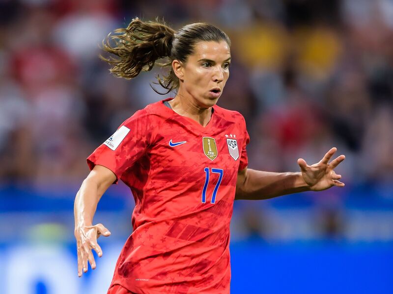 Tobin Heath trong màu áo đội tuyển Mỹ
